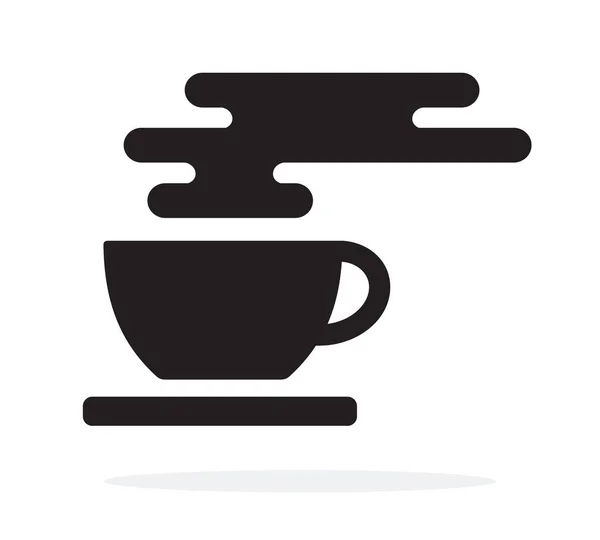 Teetasse oder Kaffee mit Untertasse. — Stockvektor