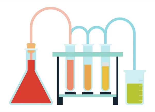 Vektorová ikona laboratorních transfuzních přístrojů — Stockový vektor