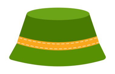 Yaz panama vektör simgesi düz izole