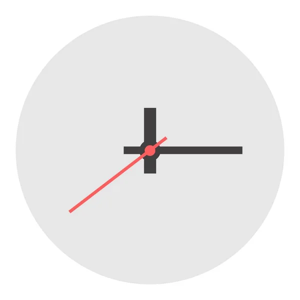 Reloj de pared sin números vector icono plano aislado — Archivo Imágenes Vectoriales