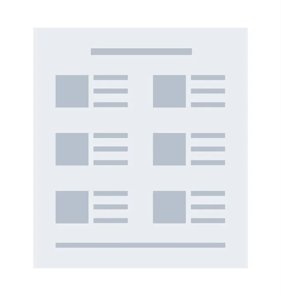 Modèle de conception de site Web de page d'atterrissage pour les entreprises. Une page wireframe. — Image vectorielle