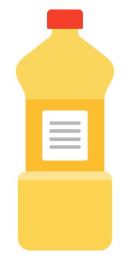 Banyo sıvı dezenfektan vektör simgesi düz