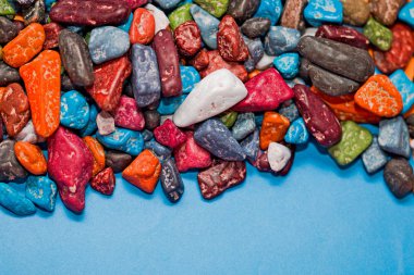 şeker çakıl, yemek için renkli şeker