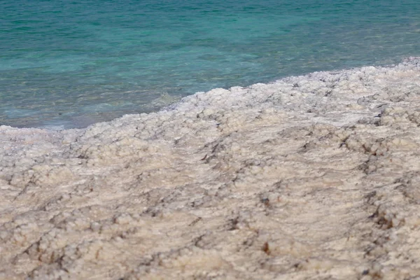 Moře Mrtvý Sůl Pobřeží — Stock fotografie