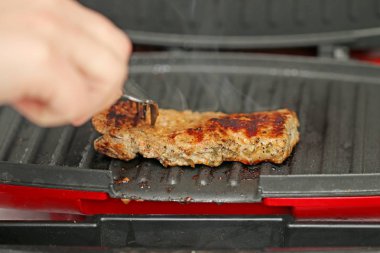 Izgara et, kavrulmuş ve lezzetli