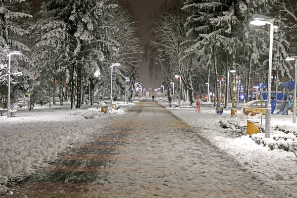 Доріжка Очищена Від Снігу — стокове фото