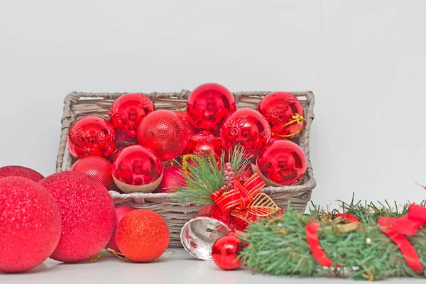 Christmas New Year Toys Fir Tree — Stock Photo, Image