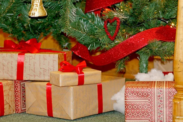 Packed Christmas Gifts Christmas — Stock Photo, Image