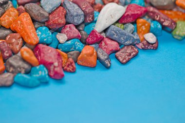 şeker çakıl, yemek için renkli şeker