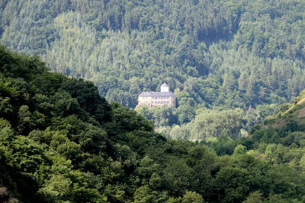 城は昔 山の中で背の高い — ストック写真