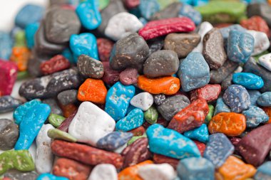 şeker çakıl, yemek için renkli şeker