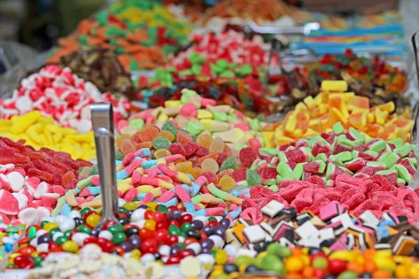 Dolci Sul Bancone Del Negozio — Foto Stock