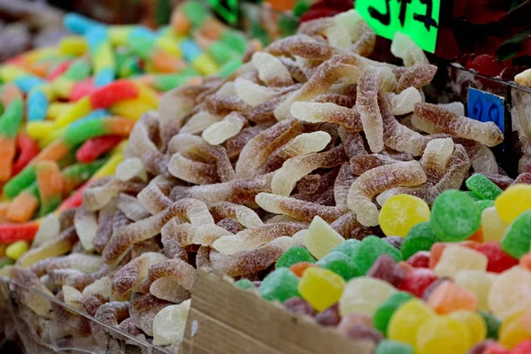 Dolci Sul Bancone Del Negozio — Foto Stock