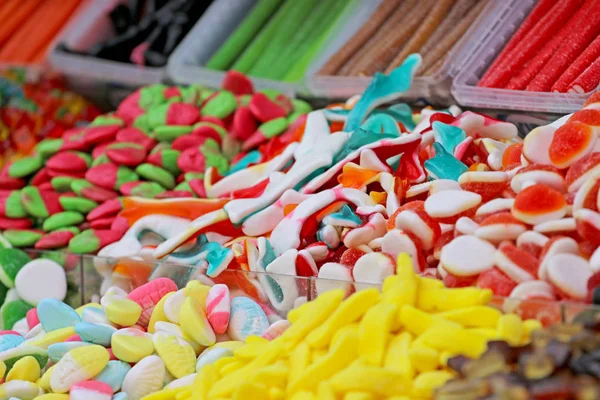 Dolci Sul Bancone Del Negozio — Foto Stock