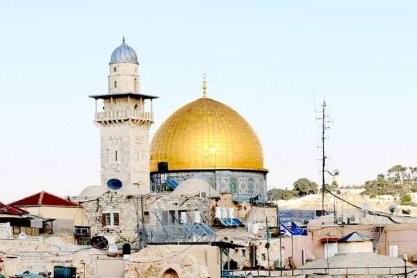 Jerusalém Uma Cidade Antiga Uma Cúpula Lagosta Islã — Fotografia de Stock