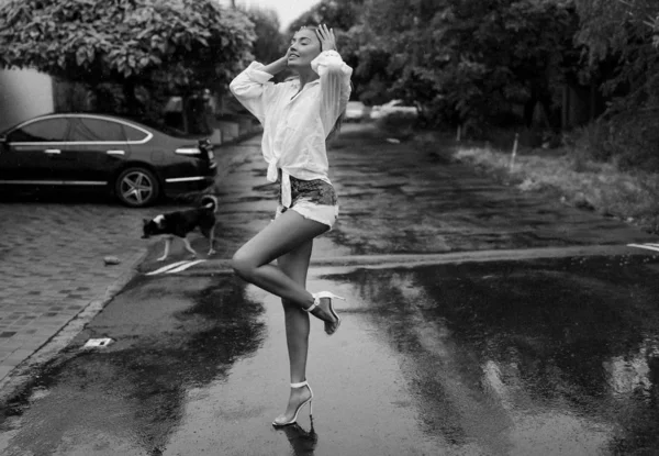 Oversized shirt photography top