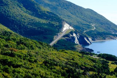 Beautiful Cabot Trail road, Cape Breton, Nova Scotia clipart