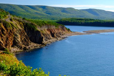 Capa Breton, Nova Scotia: Cabot Trail - one of Top 10 most beautiful roads in the world clipart