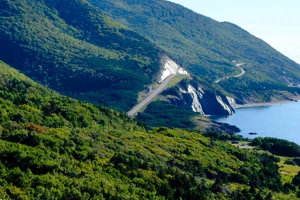 Όμορφη Cabot Trail Δρόμο Cape Breton Nova Scotia — Φωτογραφία Αρχείου