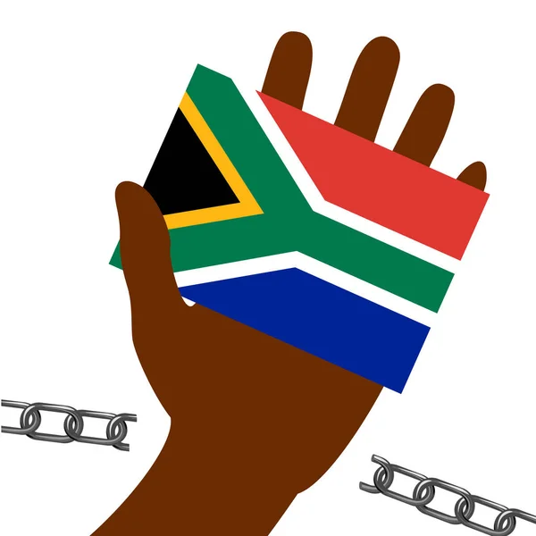 Internationale Dag Van Nelson Mandela Juli Het Concept Van Een — Stockvector