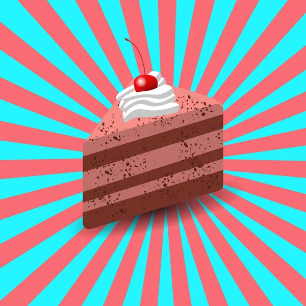 Giornata Internazionale Della Torta Concetto Dolce Vacanza Capcake Dessert Pasticcini — Vettoriale Stock