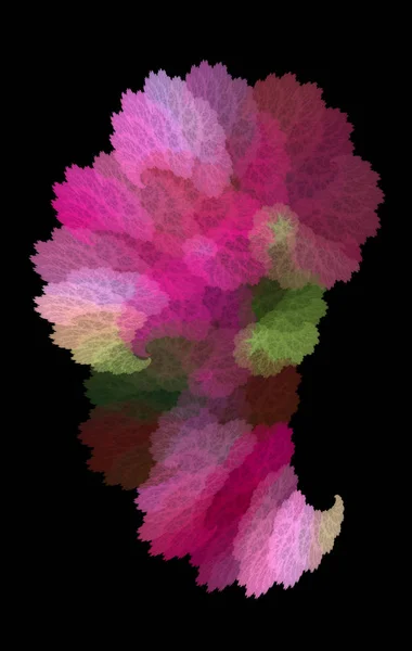 Explosão Arco Íris Paisley Fundo Textural Multicolorido Brilhante Abstração Fractal — Fotografia de Stock
