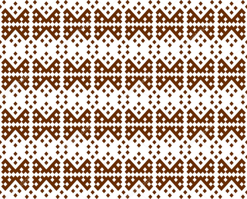 Ethnic ornament of the peoples of the North. Seamless pattern