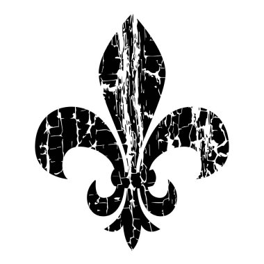Fleur de Lis. Heraldik zambak. Mardi Gras Sembolü