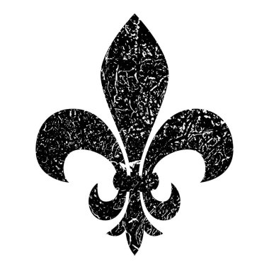 Fleur de Lis. Heraldik zambak. Mardi Gras Sembolü