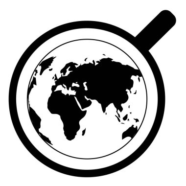 Bir fincan çay, en iyi manzara. Kıtalar siluetleri.