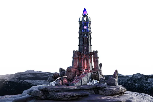 Fantasy Magic Dark Evil Tower Εικονογράφηση Απόδοση — Φωτογραφία Αρχείου