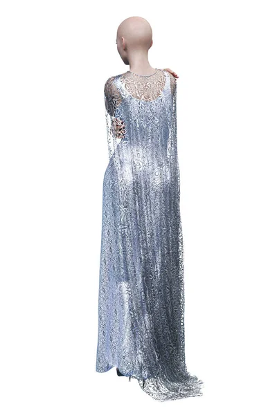 中世のファンタジー女性のドレスで隔離された白い背景 3Dイラスト 3Dレンダリング — ストック写真