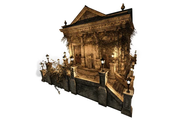 Akademi Konağı Fantezi Mimarisi, 3D illüstrasyon, 3D canlandırma