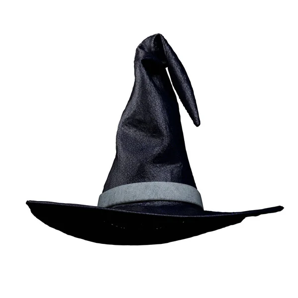 Old Wicked Black Witch Hat Illustration Rendering — Stock Photo, Image