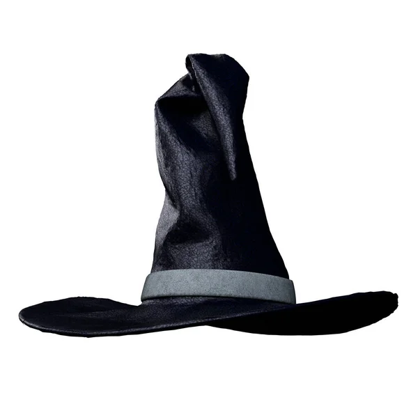 古い邪悪な黒い魔女の帽子 3Dイラスト 3Dレンダリング — ストック写真