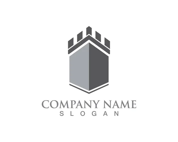 Casa Simples Home Real Estate Logo — Vetor de Stock