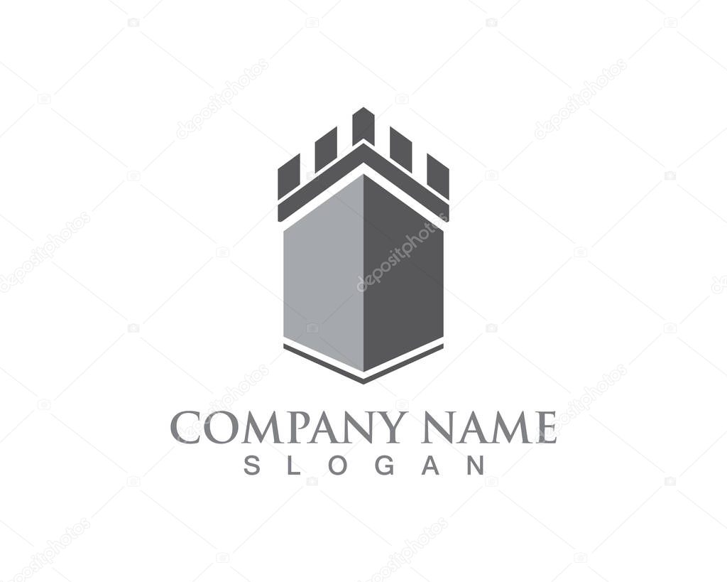 Simple House Home Real Estate Logo