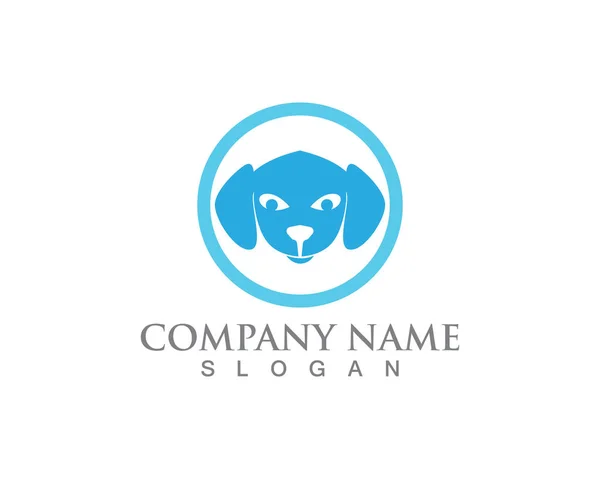 Logo Sagome Vettoriali Gatto Cane — Vettoriale Stock