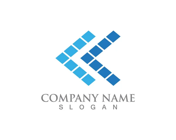 Üzleti Logo Szimbólumok Pénzügyi Vektor Sablon Ikonok — Stock Vector