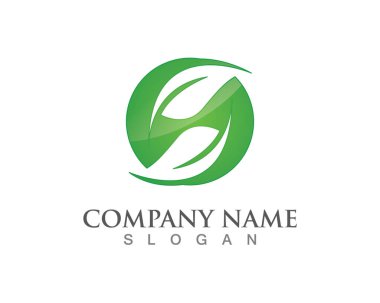 Logo şablonu ICO güzellik vektör yaprak çiçek tasarım