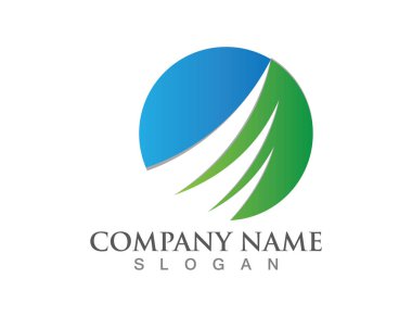 finans logosu ve semboller vektör çizimi