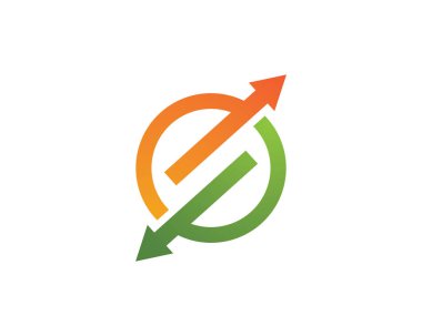 Teknoloji çemberi logosu ve sembolleri Vecto