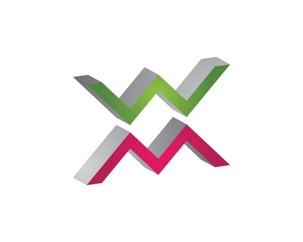 Літери Бізнес Логотип Символи Темплатформи — стоковий вектор