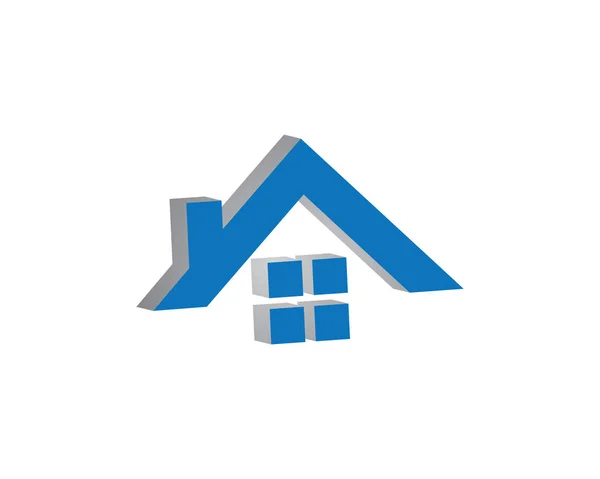 Home Edifici Logo Simboli Icone Templat — Vettoriale Stock