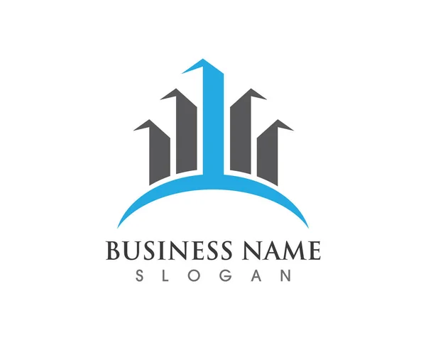 Business Finance Logo Simboli Concetto Vettoriale Illustratio — Vettoriale Stock