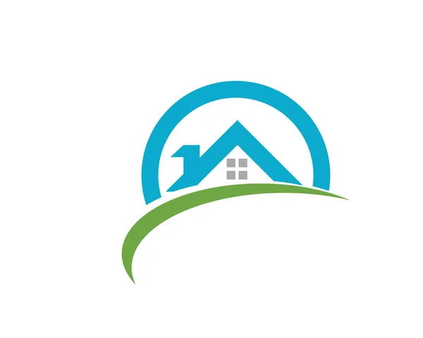 Binalar Logo Simgeleri Simgeleri Templat — Stok Vektör