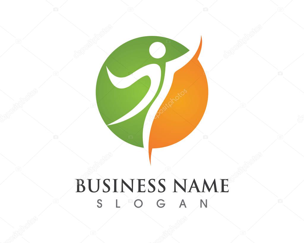 People care success health life logo template icon