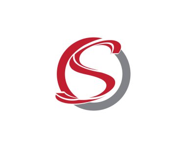 S logosu ve sembolleri şablon vektör simgesi