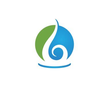 Su doğa logo ve sembolleri şablon simgeler ap