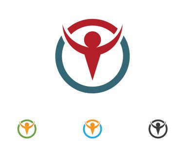 Sağlık başarısı insanlar logoyu ve sembolleri önemser